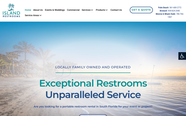 Island Restrooms website
