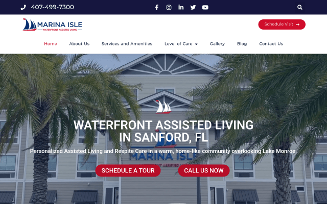 Marina Isle website